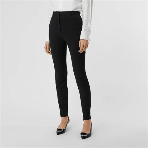 burberry riding stretch jersey trousers|burberry women's pants.